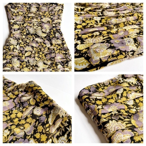 Zara Floral Print One Shoulder Mini Dress - Picture 10 of 12